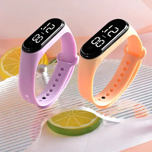 Rubber Luminous Waterproof LED Children's Electronic Watch Casual Fashion Creative Outdoor Sports Student Electronic Watches - Image 4
