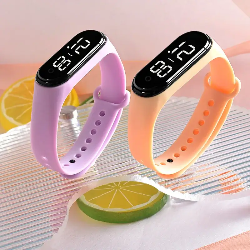 Rubber Luminous Waterproof LED Children's Electronic Watch Casual Fashion Creative Outdoor Sports Student Electronic Watches - Image 4