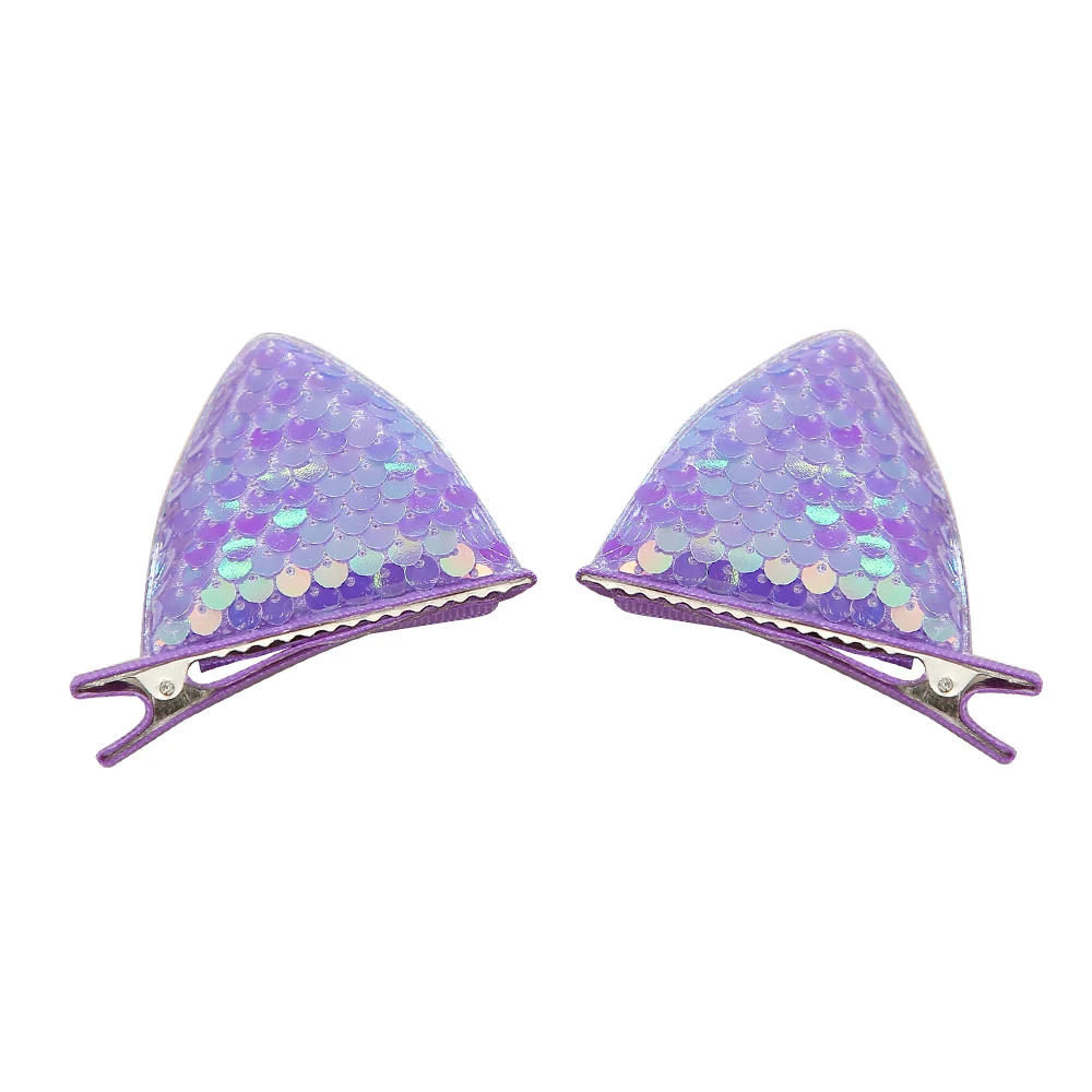 2 Stück glitzernde Katzenohren-Haarspangen für Mädchen, Pailletten-Haarspangen mit Katzenmotiv, Kleinkinder, Tierhaar-Haarspangen, Kinderkostüm, Party-Zubehör – Detail 26