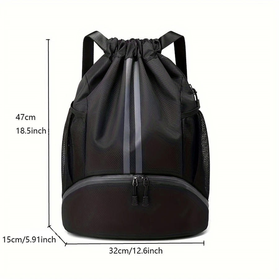 Gym Bag Fitness Backpack Women Men Basketball Backpack Outdoor Soccer Football Storage Bags Training Drawstring Sports Knapsack 6