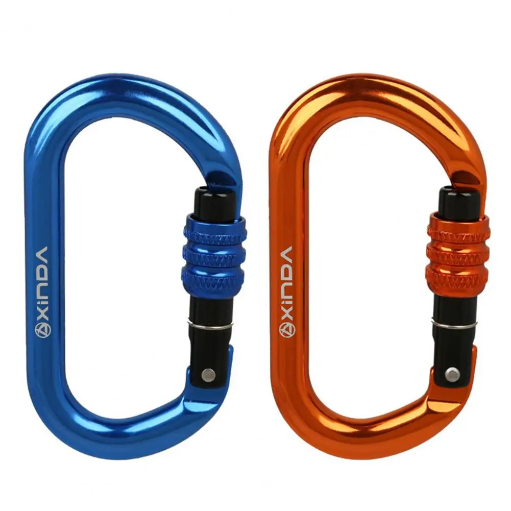 Enhanced Screw Lock Carabiner for Outdoor Rappelling and Climbing