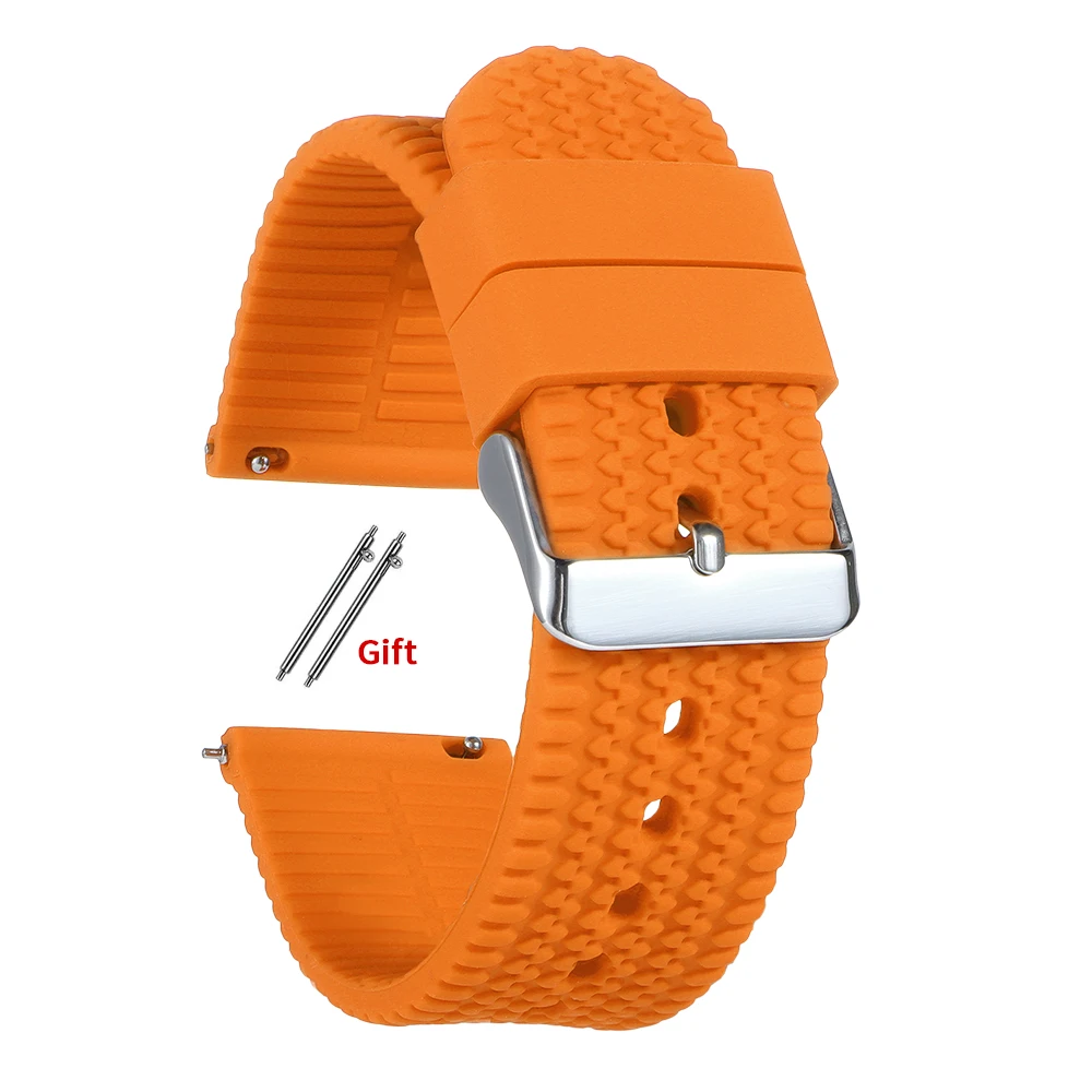 Universal Soft Silicone Watch Strap - Quick Release Replacement Band