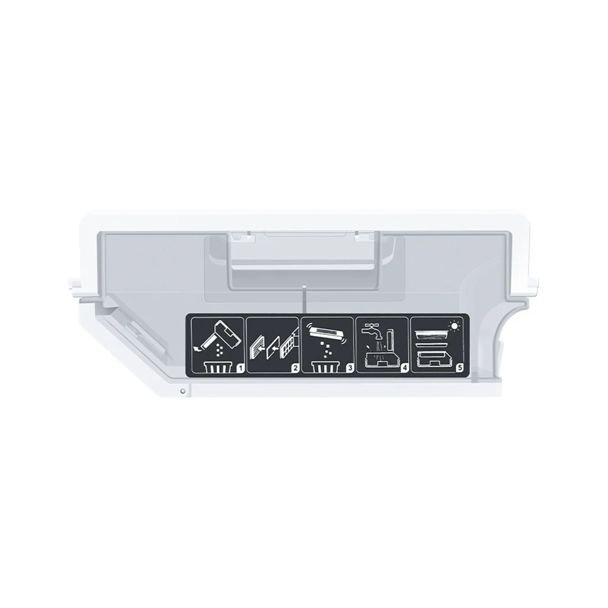 Dust Box Dust Bin Container Parts for Deebot X1 OMNI/ T10 Vaccum Cleaner Dustbin Box Accessories White