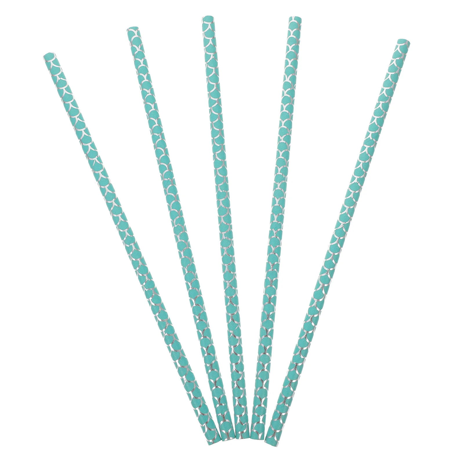 100 Pcs Decorative Straws Paper Drink Straws Party Decoration Disposable Paper Drinking Kitchen Dining Bar