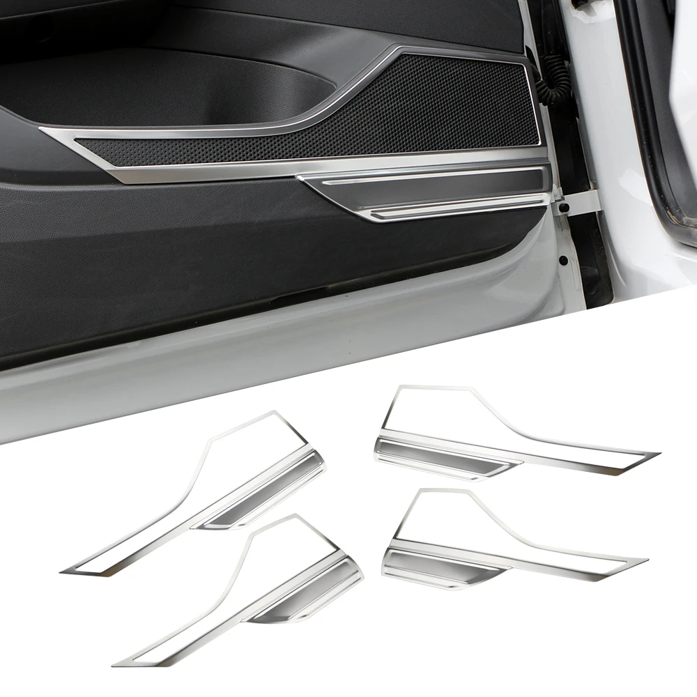 

Автомобильная четырехдверная звуковая катушка из нержавеющей стали, декоративная отделка для Volkswagen VW TCROSS T-cross 2018-2023, аксессуары