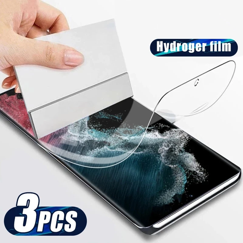 

3PCS Hydrogel Film For Samsung Galaxy S22 S21 S20 FE 2022 5G Screen Protector For Galaxy A73 A53 A33 A23 A13 A32 A51 A31 5G film