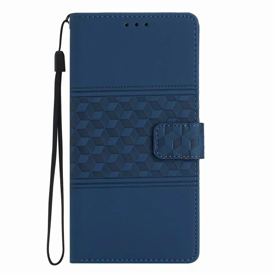 3D Cube Vision Flip Leather Case