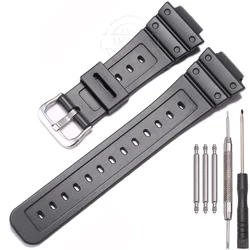 16mm Resin Strap with Pin Buckle - Durable and Stylish Band Bracelet - 16mm (Black  S)