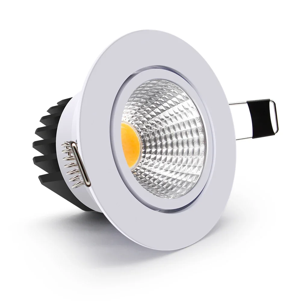 조광 가능 매입형 LED 다운라이트 스팟 LED 조명 220V 110V 9W 6W 매입형 천장등 실내용 LED 드라이버 포함