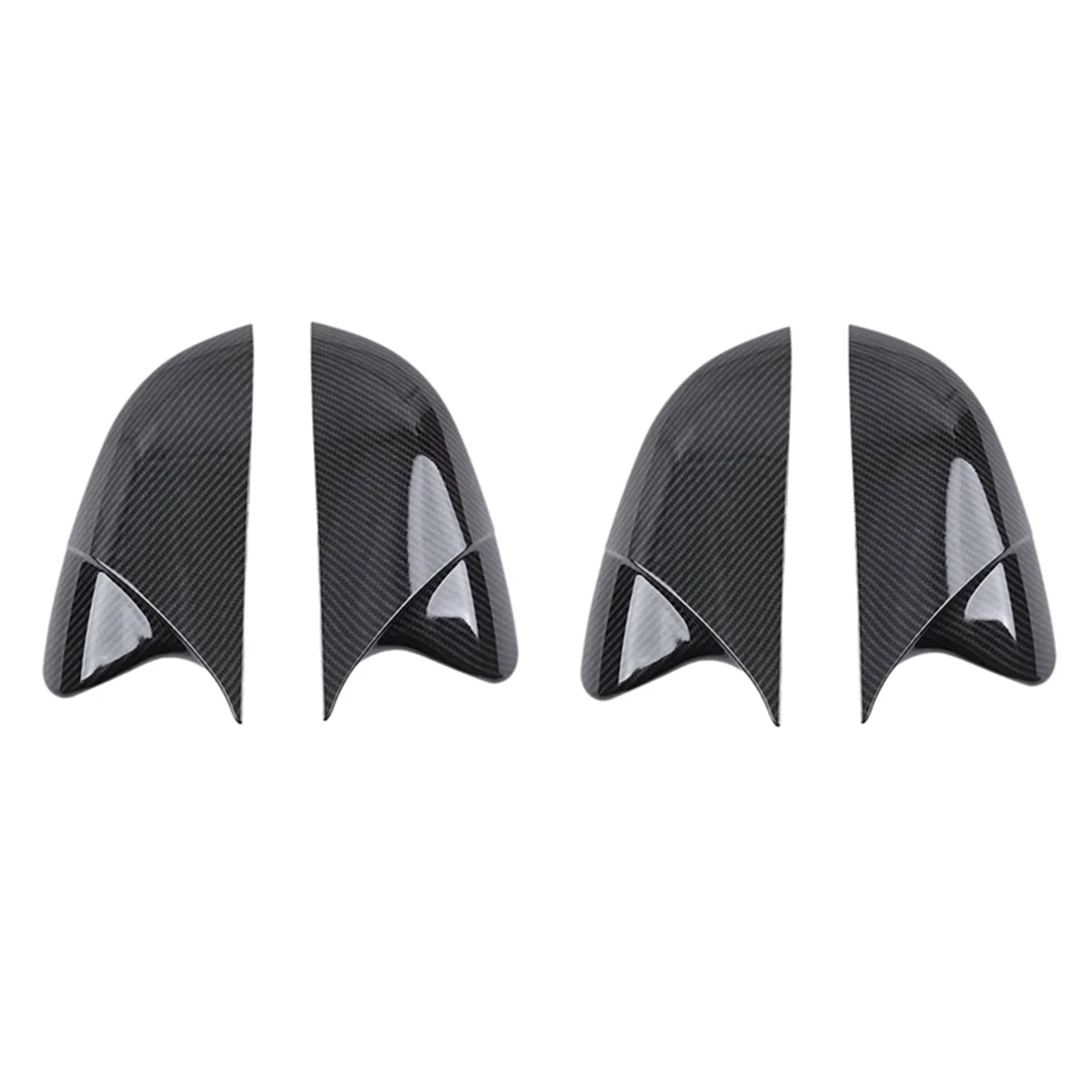

2X Side Mirror Cover Trim, for Honda Civic 2016-2020 Rear View Mirror Cover Caps , Carbon Fiber Style