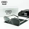 AUDI Polarized Driving Sunglasses Men Luxury Square Pilot Anti-Glare Sun Glasses Navigator Eyewear UV400 Goggles for Car Owners