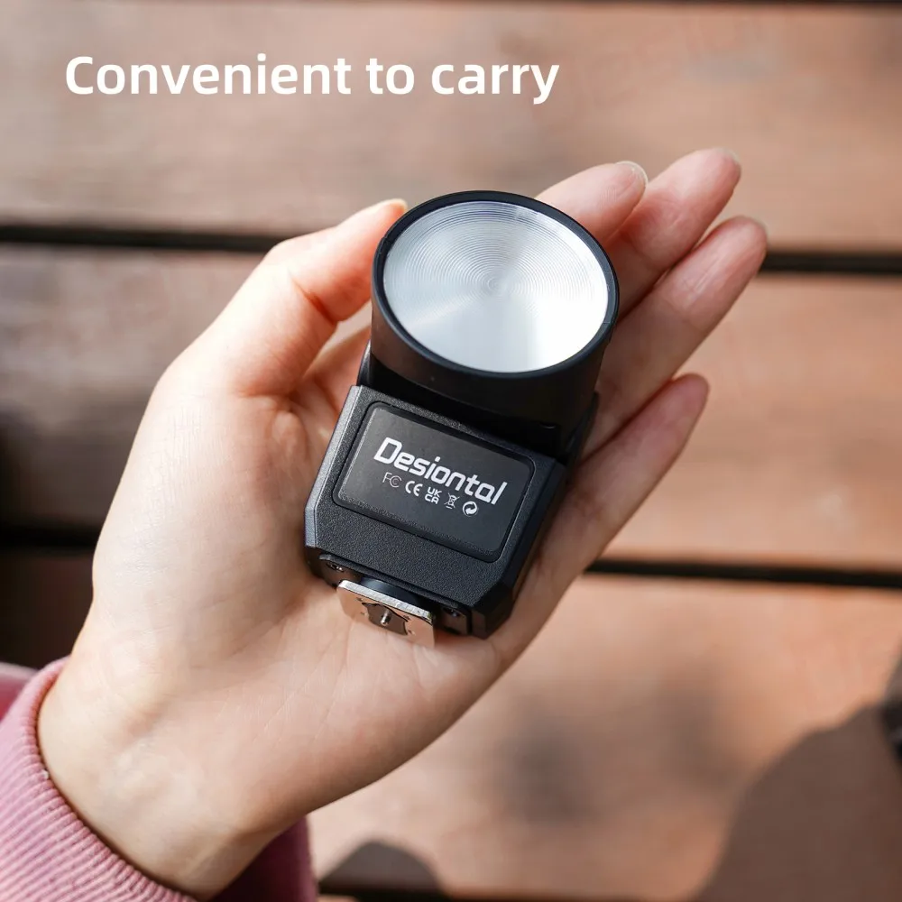Desiontal F02 Mini Flash Speedlite Camera Flash Light 6500K for Canon Fuji Sony Nikon Panasonic DSLR Video Vlog Photography-on camera flash,camera flash
