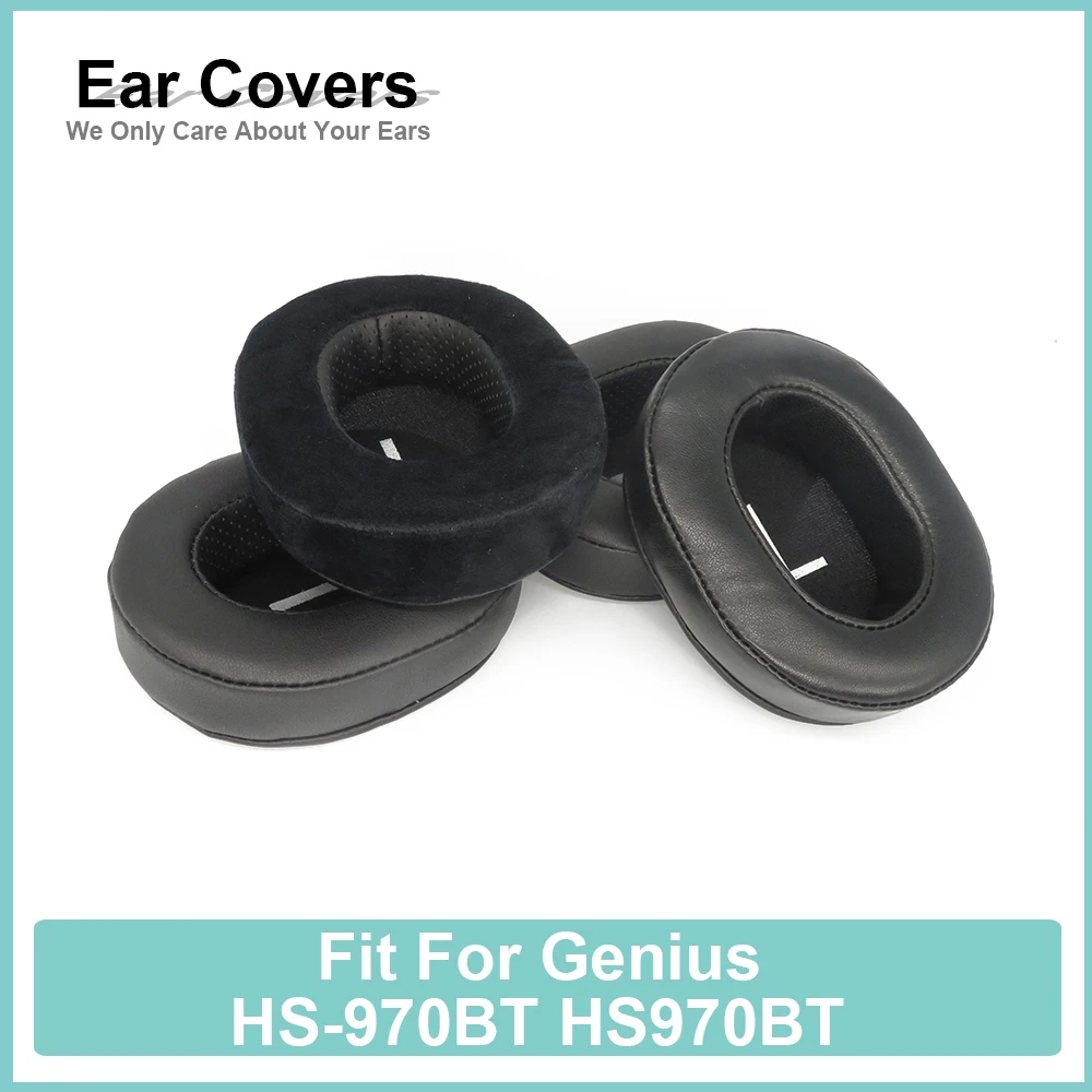 

Earpads For Genius HS-970BT HS970BT Headphone Earcushions Protein Velour Sheepskin Pads Foam Ear Pads Black Comfortable