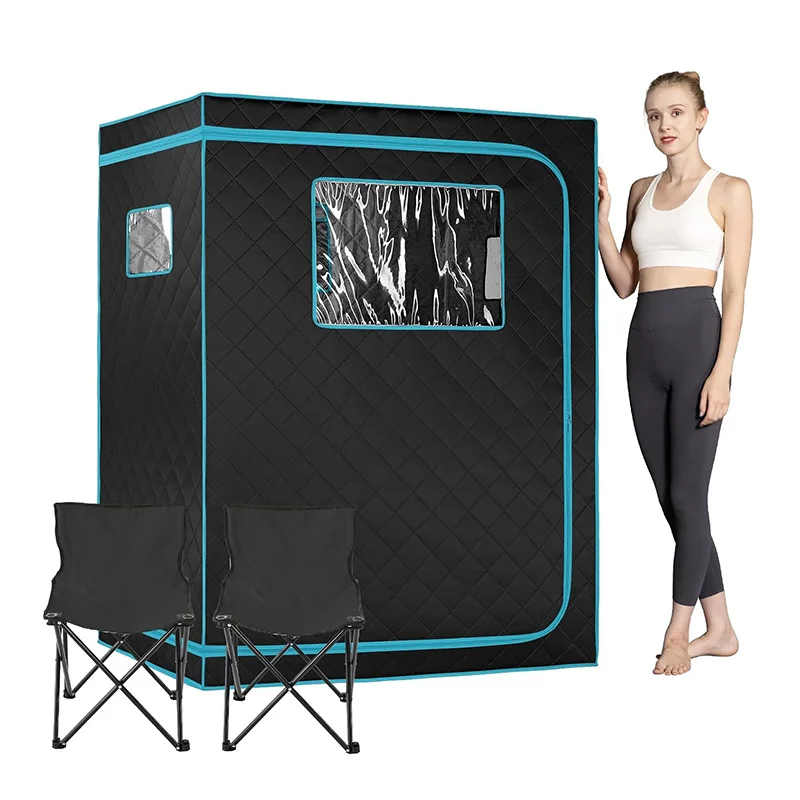 Full Size Far Infrared Sauna Two Person Home SPA 1 or 2 Person Privacy Indoor Saunas for Relaxation Detox