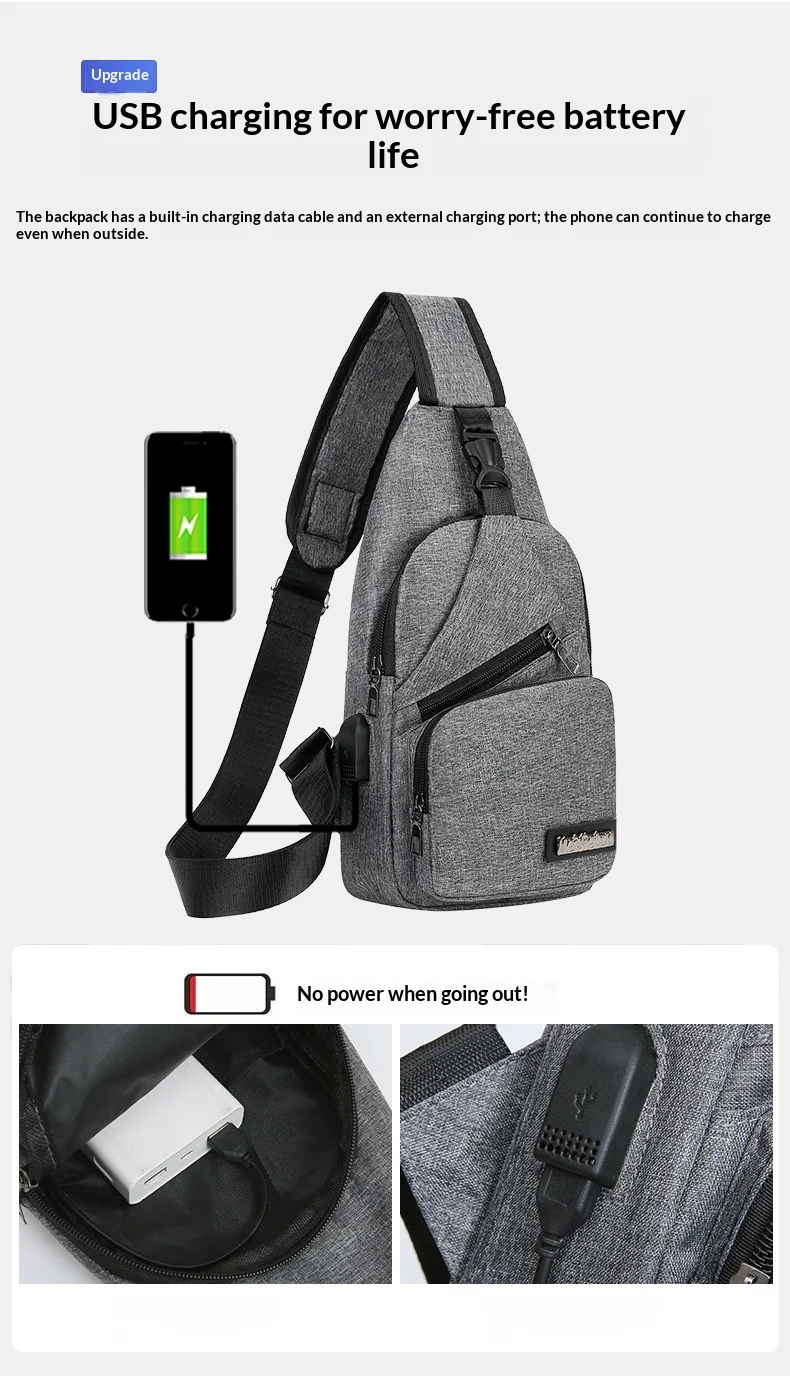 Men's Chest Bag Image 5