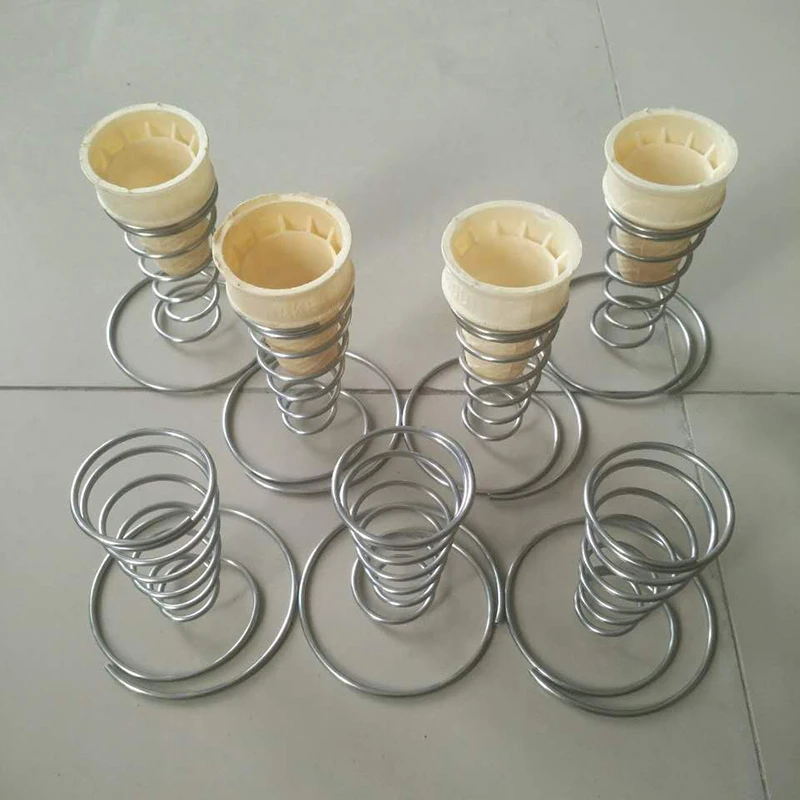 Cone Holder Stand Ice Cream Rack French Fry Waffle Display Roll Cones Metal Basket Hand Fries Serving Steel Stainless 1Pcs