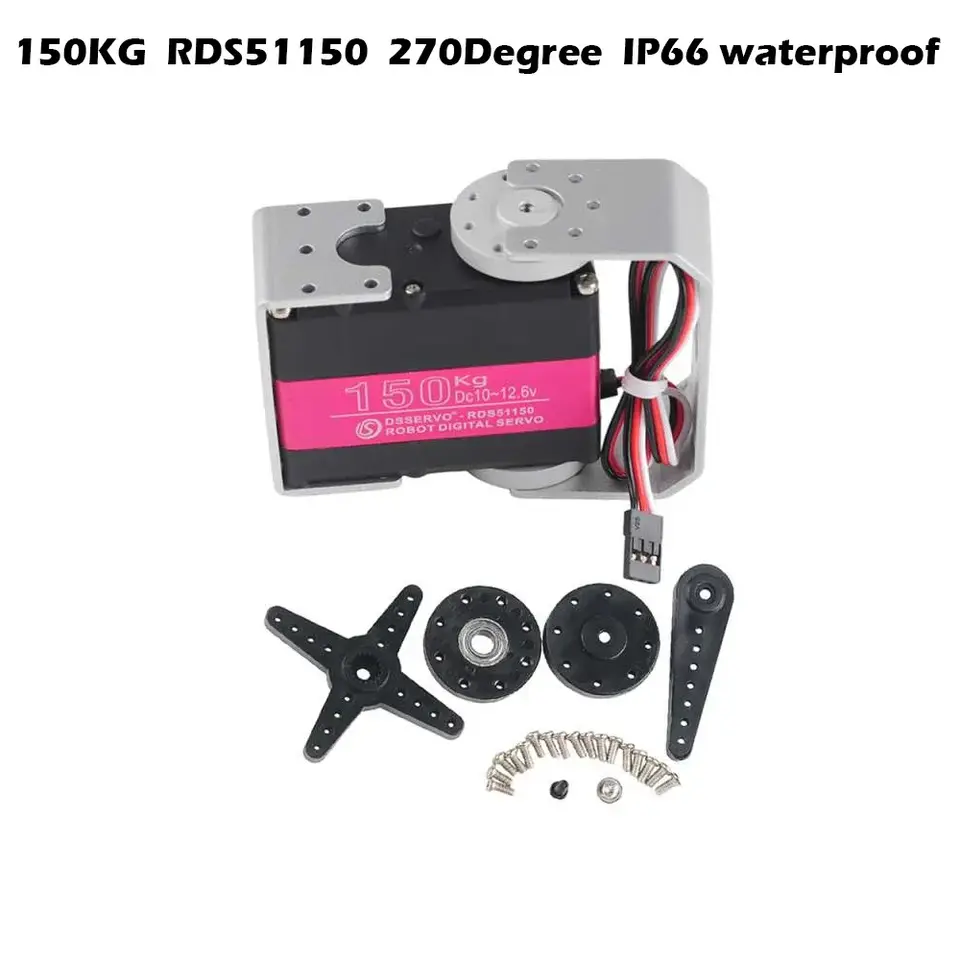 HV Robotic Digital Servo 160kg 150kg 80kg 60kg 35kg 25kg 20kg 17kg Metal Gear Servo Double-Shaft High Torque 180/270 Degree IP66 image 15