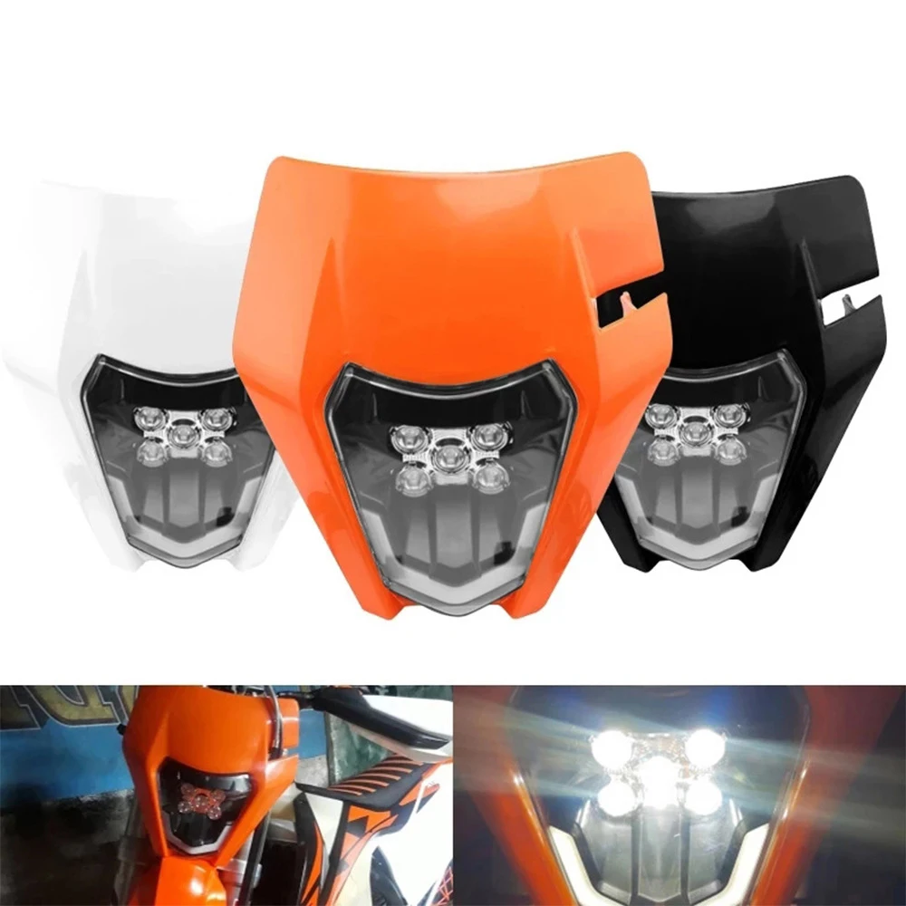 ForKTMEXCHeadlightPlateMotorcycleLedHeadlightsSupermotoEnduro