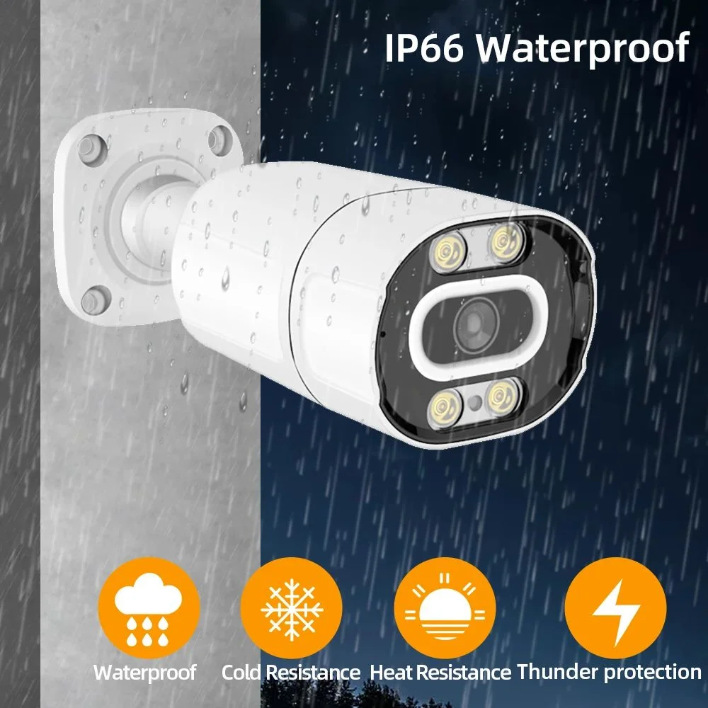 8MP 5MP 4MP 4채널 POE NVR 키트 1TB HDD 야간 투시 방수 보안 카메라 시스템 (모션 감지 기능 포함)