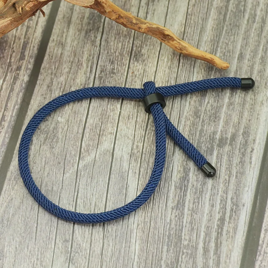 Stainless Steel Men Bracelet 4mm Thread 7 Colors Casual Hand Accessories