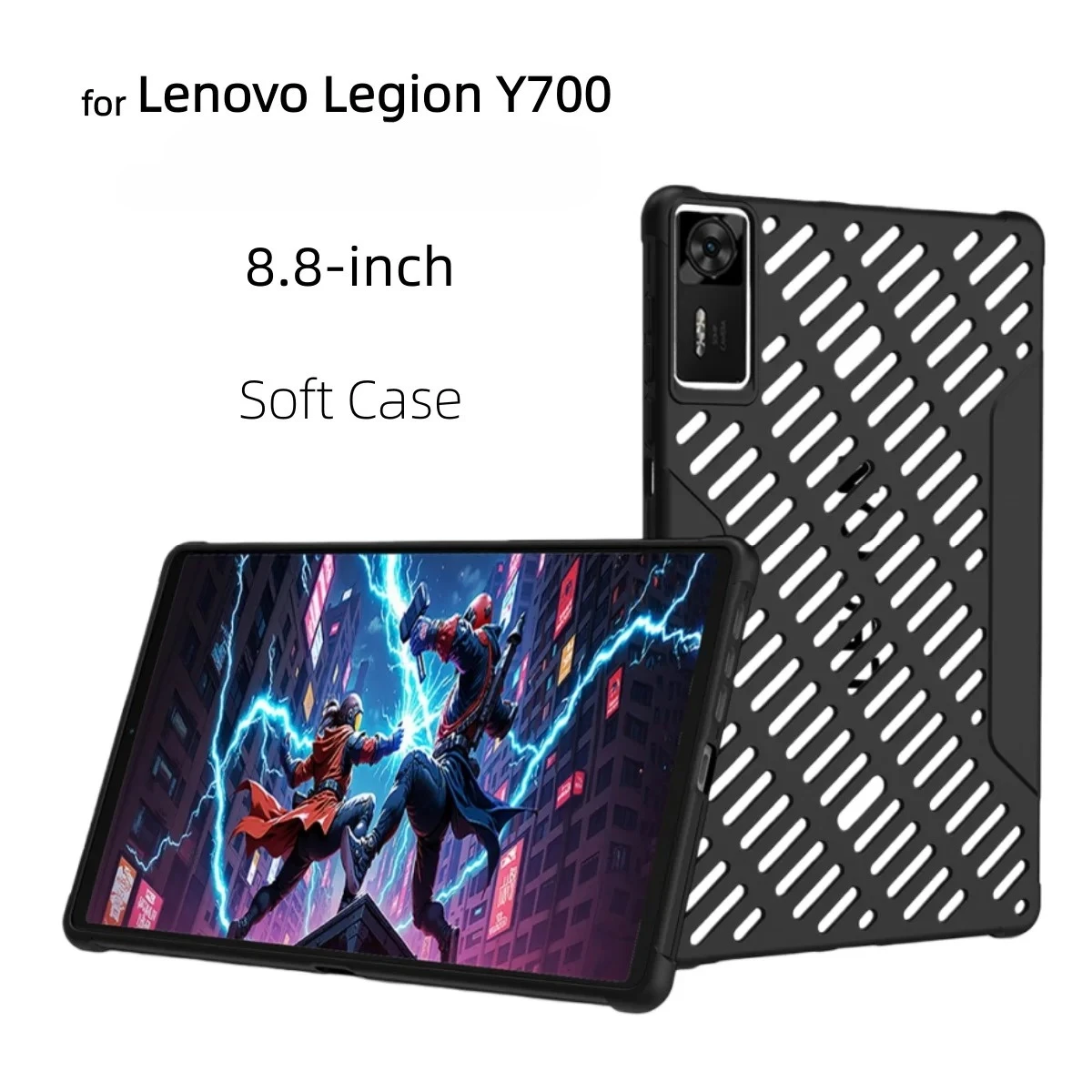 Premium Flip Cover for Lenovo Legion Y700 Tablet - Soft TPU Protective Case, 8.8 Inch