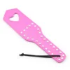 Premium PU Leather Equestrian Paddle,Faux Leather Horse Riding Whip 5