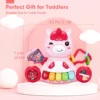 Baby Toys Boys Girls Activity Early Learning Educational Toys Unicorn Musical Light Infant Piano Toys Music Instrument Gift 2
