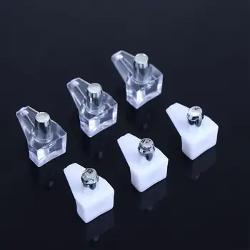 Supporti per Scaffali in Plastica e Legno, Perni e Staffe per Armadi e Credenze, Accessori Hardware per Mensole