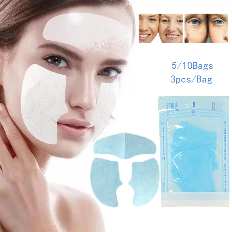 

5/10sets Soluble Collagen Face Mask Hydrolyzed Film Anti Aging Moisturizing Mask Fade Fine Lines Firm Lifting Patches Skin Care