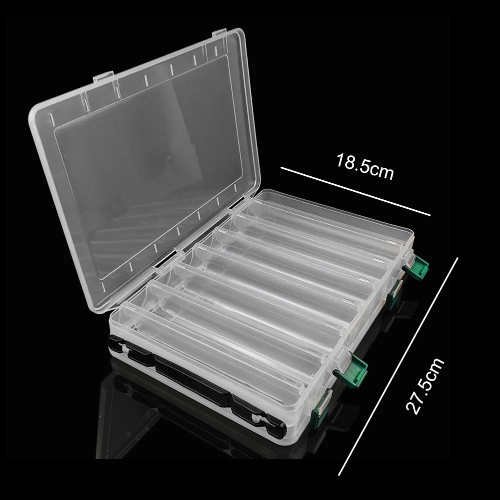 14 Grid Fishing Lure Bait Hooks Box Large Capacity Double Sided Fishing Lure Box Multifunctional for Fish Hook Lure Fake Bait