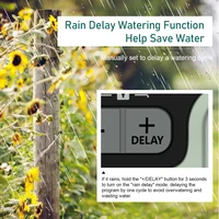 Eshico Garden Water Timer Automatic Rain Delay System Plants Lawn Greenhouse Drip Irrigation Equipment Self-watering Device 4