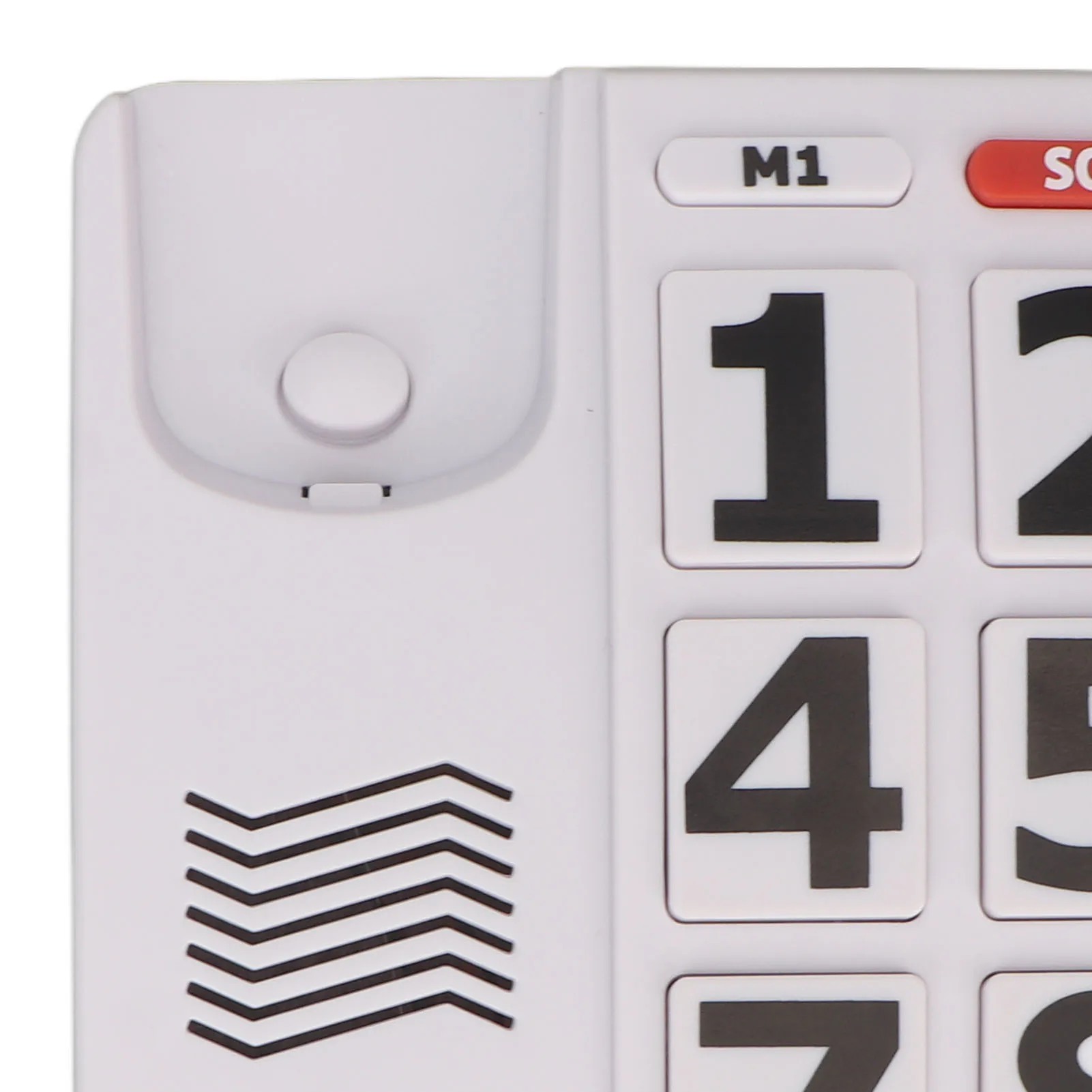 Big Button Phone Simple  Adjustable Volume Home Landline Phones for Seniors White Large Button Landline Phone