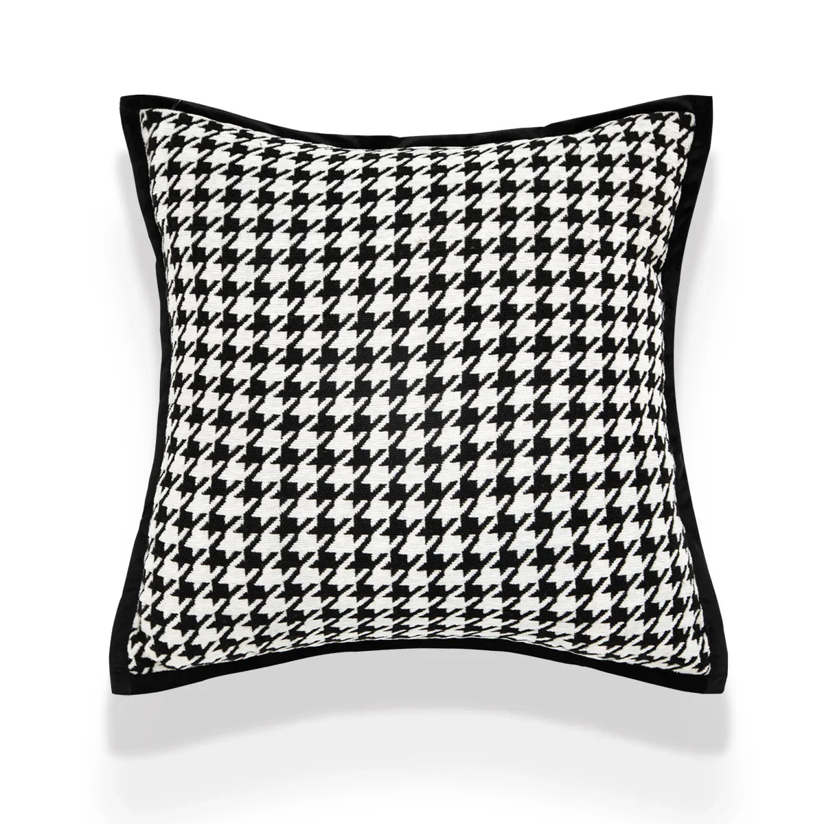Black-and-White Small Check decorative pillow cover