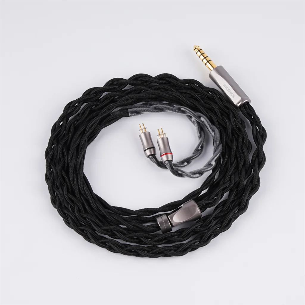 NiceHCK 60saga HiFi IEM Cable Ultrapure ECAP OCC Copper Wire 4.4mm 