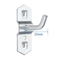 Versatile Steel Oblique Hanger for Wall Mount Storage and Organization (25mm)