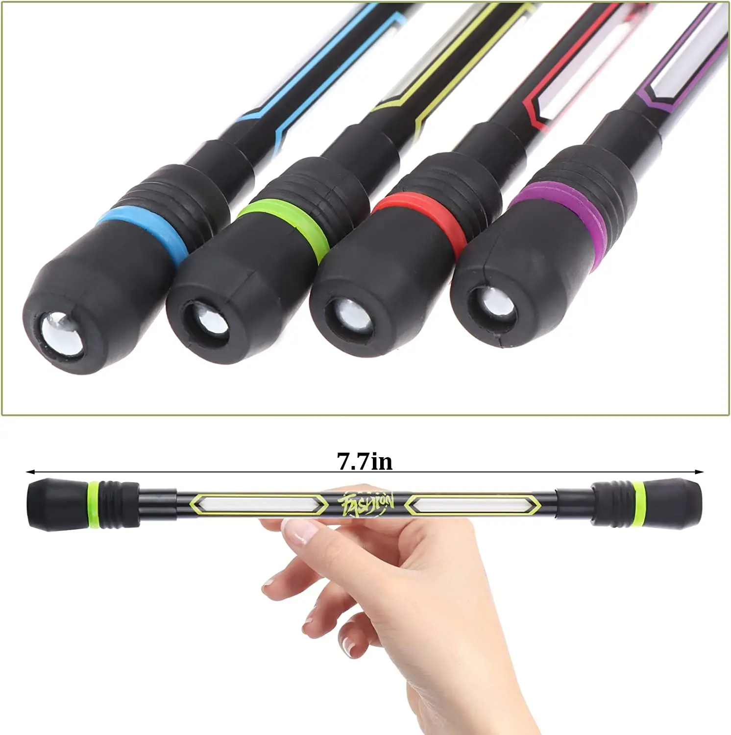 4/1PCS Spinning Pen Rolling Finger Rotating Pen Gaming Trick Stress Releasing Brain Training Toys for Kids Adults Students multifunction ballpoint pen multifunctional pen stress relief pen