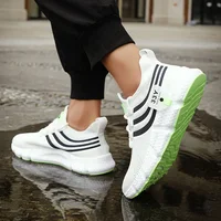 New Men's Sports Shoes Trendy Mesh Breathable Comfortable Casual Cushioned Running Shoes Lightweight Tennis Shoes for Summer