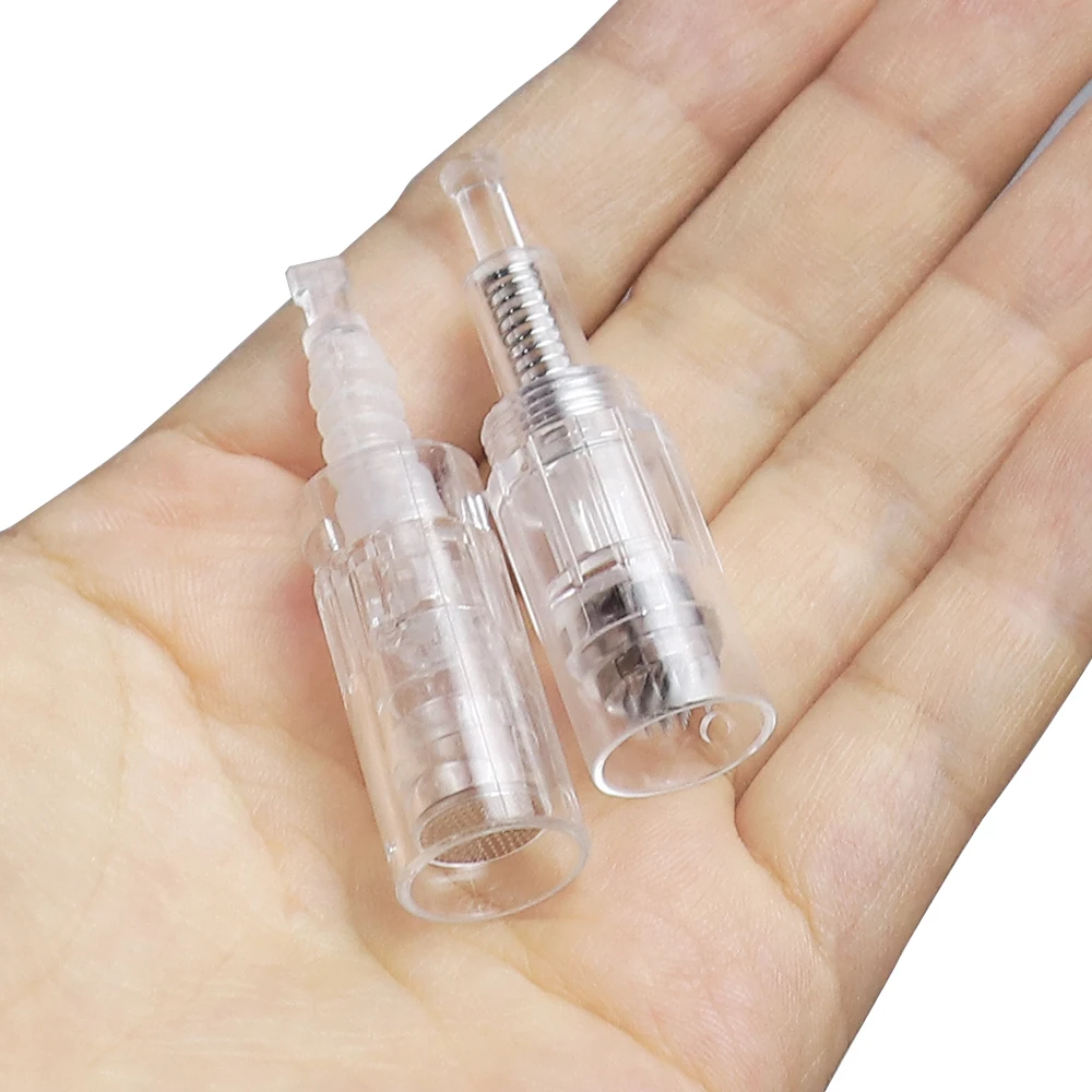 Microneedling Electric Derma Pen Needles 100/50/10PCS Bayonet/Screw Cartridge 9/12/36/42 pin / Nano For Auto Microneedle Needles