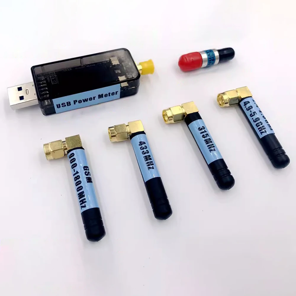 

USB РЧ измеритель мощности-55 ~ 30 дБм антенна с регулируемым значением демпфирования и искусственным цветом 100K-10 ГГц