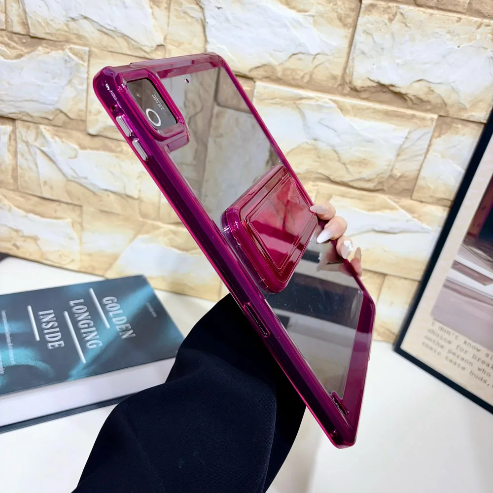 Shockproof Icy Colors Acrylic TPU Protective Tablet Case with Kickstand, 11.2