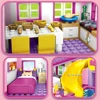 Friends City House Summer Holiday Villa Castle Building Blocks Sets Figures Swimming Pool DIY Toys for Kids Girls Christmas Gift 4