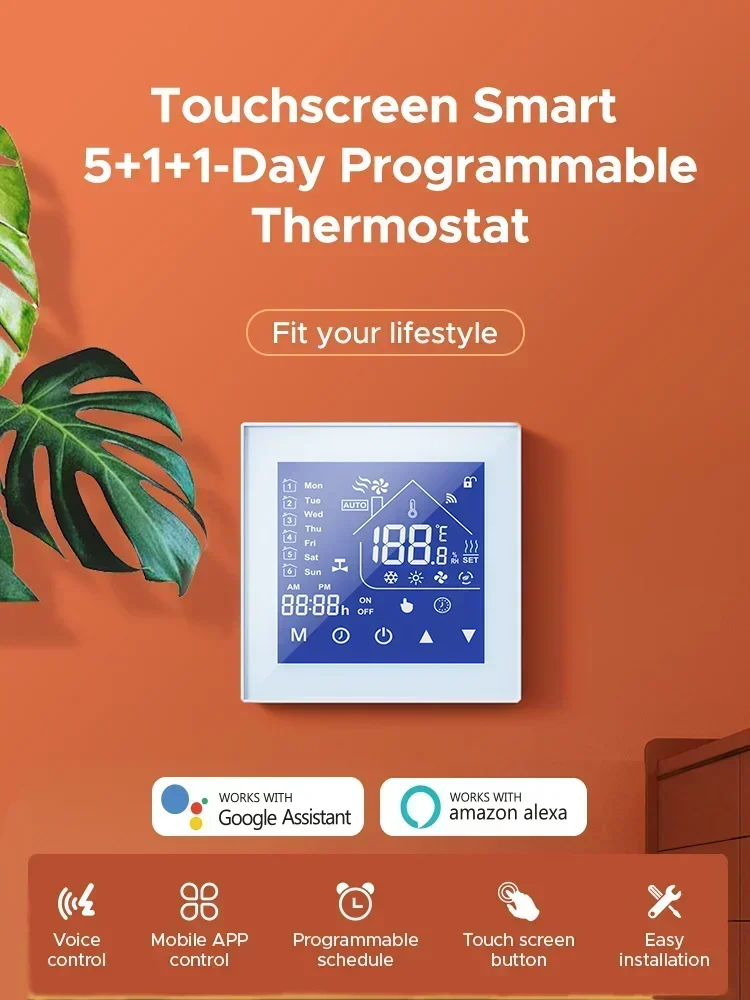 Ewelink WiFi Smart Thermostat สําหรับเครื่องทําความร้อนเครื่องทําน้ําอุ่นแก๊สไฟฟ้า Smart Home Temperature Controller Alexa Google Home 1