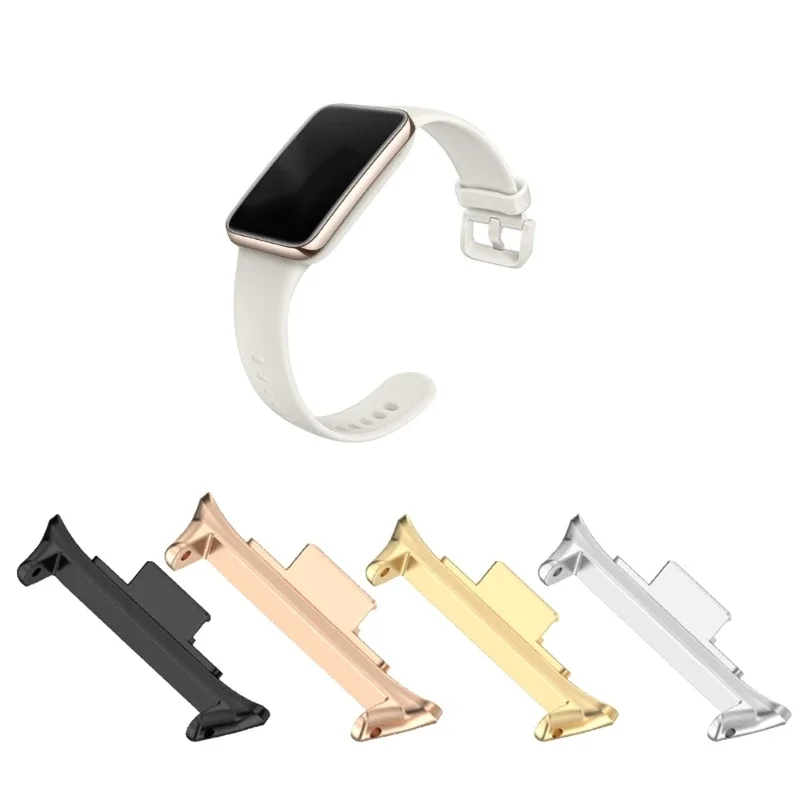 

1 Pair For Band 8 Watch Metal Link Adapter Clasp Headgrain Attachment Strap Connector Wristband Bracelet Accessories