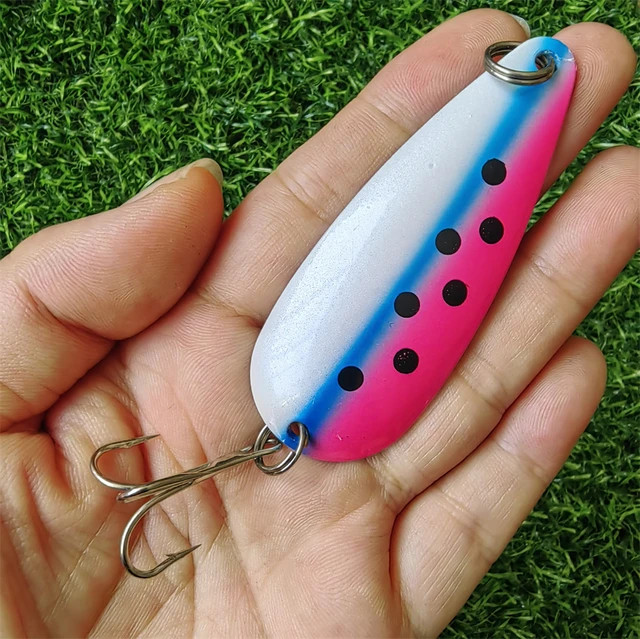 1PCS Spinner Spoon Lure 27G 19G Metal Hard Baits Artificial