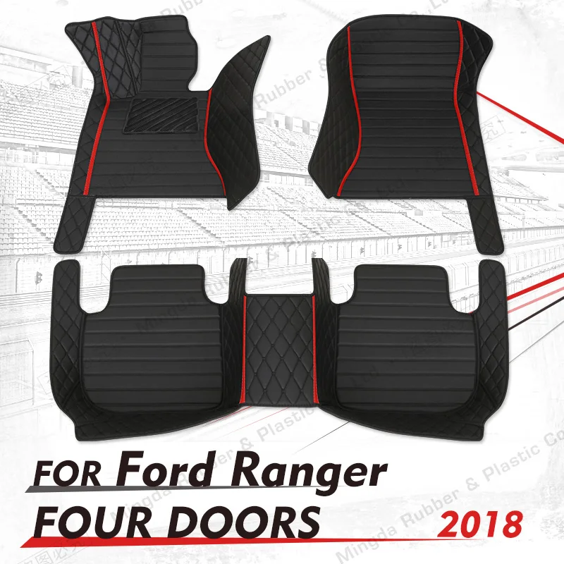 

Custom Car floor mats for Ford Ranger 2018 auto foot Pads automobile carpet cover interior accessories