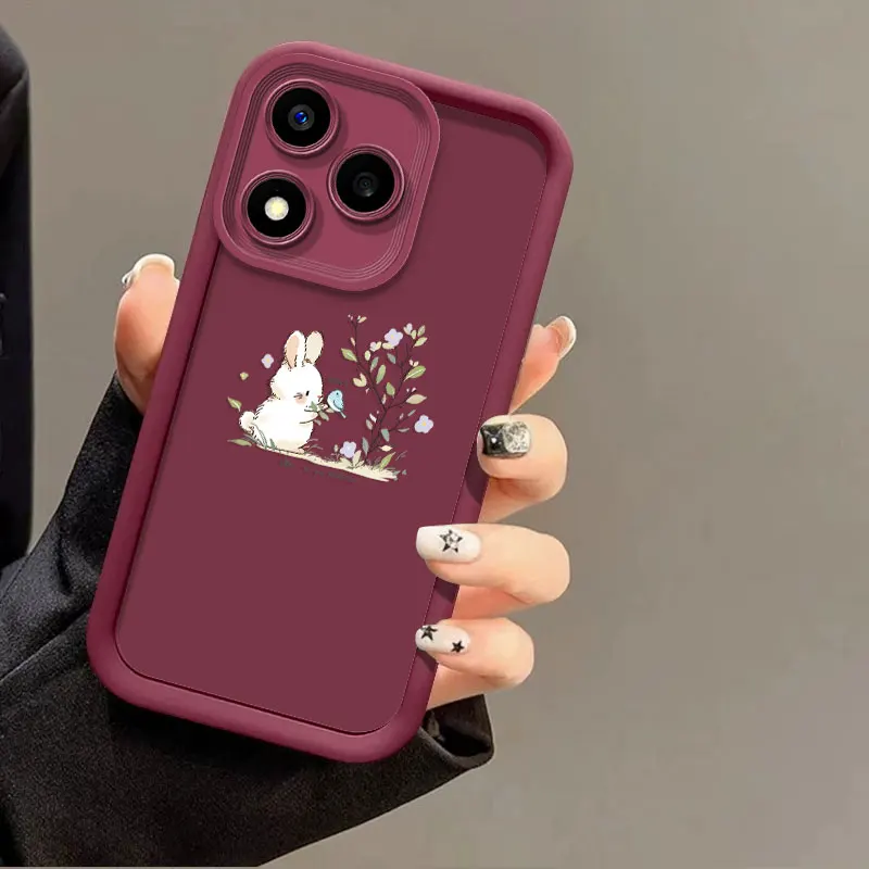 Cute Rabbit Pattern Shockproof Silicone Case – Flexible Protective Cover