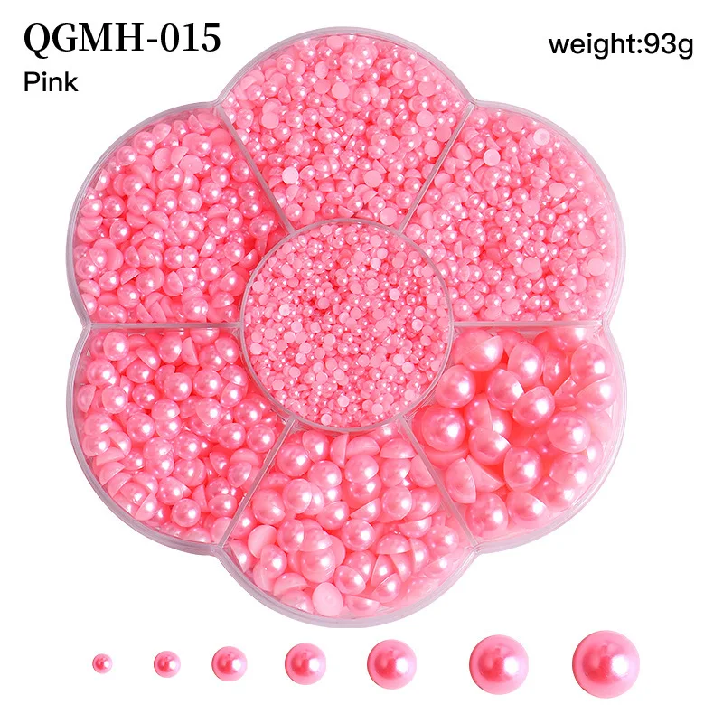 Perle e strass con retro piatto per artigianato 3mm-10mm