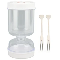 Pickle  Separator Jar ABS Pickle Olive Hourglass Jar Multi Purpose Leakproof Dry Wet Depart Organizer For Home Kitchen 1