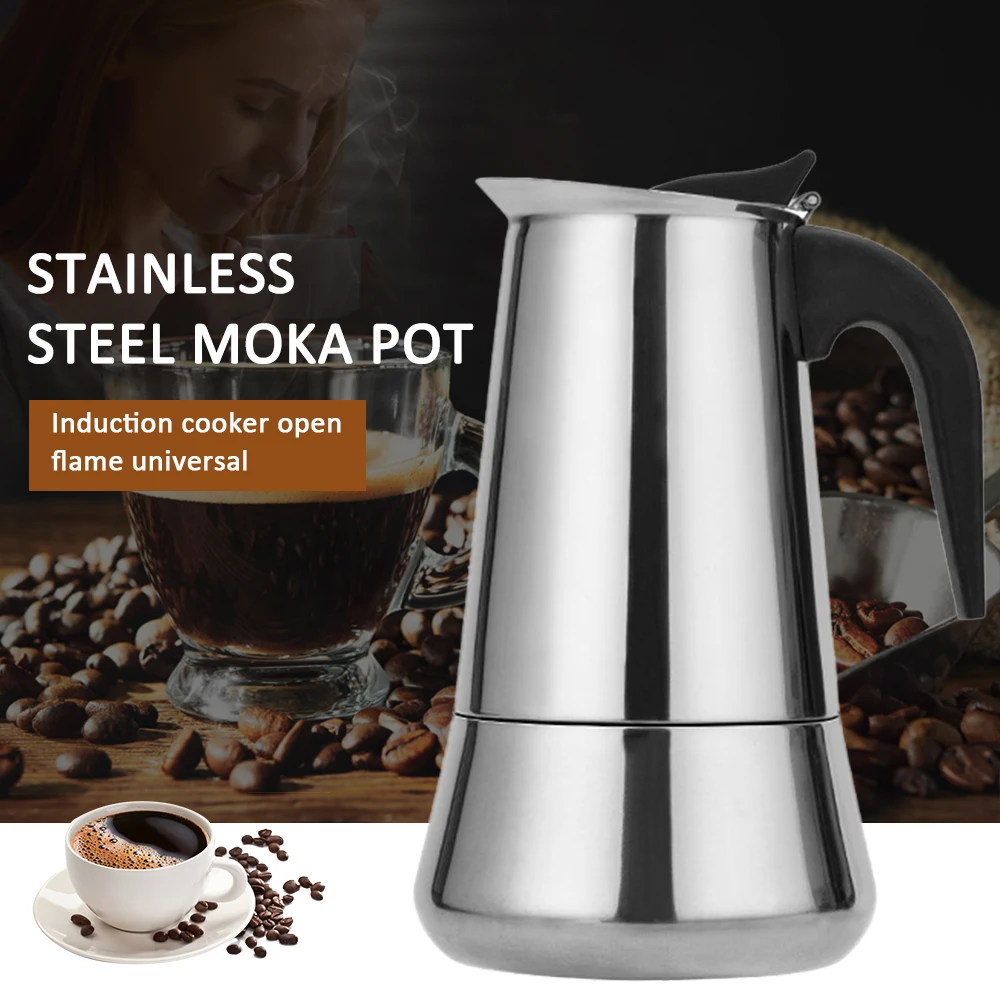 2/4/6/9/12 Cups Stainless Steel Italian Moka Espresso Cafeteira Expresso Percolator Stovetop Coffee Maker Moka Pot espresso coffee maker coffee maker coffee pot espresso maker