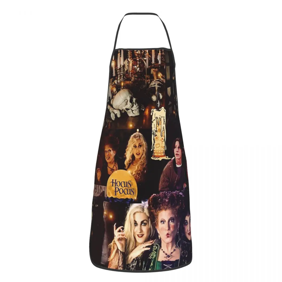 

Halloween Witches Apron Cuisine Cooking Baking Household Cleaning Painting Horror Film Aprons Kitchen Antifouling Pinafore Adult